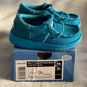 Hey Dude toddler funk mono electric blue